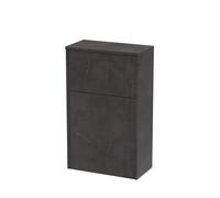 Floor Standing WC Toilet Unit (Pan & Cistern Not Included), 500mm - Textured Matt Metallic Slate