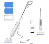 Floor Steamer Mop for Hard Floor Cleaner,Steam Cleaner Electric Mop 3-in-1 Hard floor Wet Dry Dust Flat Cleaning Mop with 400 ML Tank,Tile Floor Cleaner for Laminate Floors