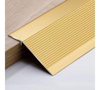 Floor Strips for Doorways Transition Strip, 3pcs*0.9m Suitable for Doorways Threshold Ramp Tile Laminate, Bridge The Height Between 3-40mm(Frosted Gold,10cmx0.9m)