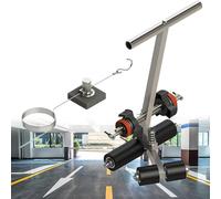 Floor Tape Applicator Court Line Machine, Hand Push Applicator, Basketball Stencil Kit, for Concrete, Driveway, Asphalt(80cm) ()