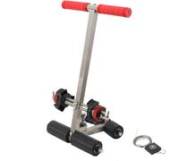 Floor Tape Applicator Court Line Tape Machine Paint Tape Marking Machine Hand-Push Tape Sticking Machine with Circle Drawing Kit for Basketball Courts Road WarningSilver,1