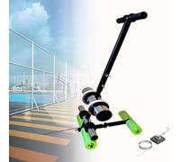 Floor Tape Applicator, Manual Tape Marking Machine with Circle Drawing Kit for Dual Line Marking on Courts Parking Lots