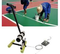Floor Tape Applicator with Circle Drawing Kit - Efficient Hand and Walk-Behind Dispenser for Precise Painting and Sealing on Walls and Floors
