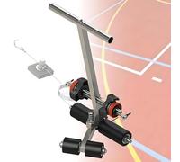 Floor Tape Applicator with Drawing Circle Kit, Height Adjustable Court Line Machine for Basketball Courts, 55-80cm Handle, 1.2-5.9 inch Spacing