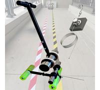 Floor Tape Marking Machine with Drawing Circle Kit for Parking Lots and Sports Fields