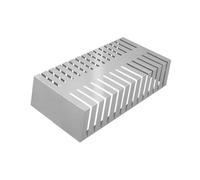 Floor Tile Display Rack,Can Hold 28 Tile Sample, Groove Width 1.6/2.1cm for Trade Show Retail Stores Exhibition(Silver,Card Slot 1.6cm)