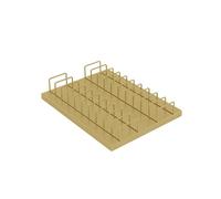 Floor Tile Display Stand Marble Sample Holder Small Stands for Stone Porcelain Slate Ceramic & Marble Samples (Gold 33x35cm/13x13.8in) - Perfect for Showrooms.