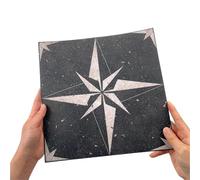 Floor Tiles Self Adhesive 30x30cm Self Adhesive Floor Tile Sticker Bathroom Waterproof Peel Stick Flooring Sheet Non Slip Room Decor(Style4,30x30cmx1pcs)