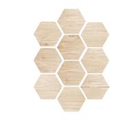 Floor Tiles Self Adhesive Hexagonal Wood Texture Wallpaper for Floor Adhesive Waterproof Wall Stickers Bedroom Ground Decoration(Color2)