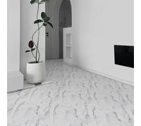 Floor Tiles Self Adhesive, Marble Tile Stickers Waterproof Vinyl Flooring for Kitchen Living Room and Bathroom, 30x30cm 10pcs(0.9㎡)