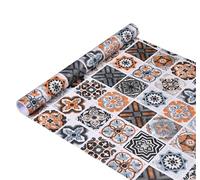 Floor Tiles Self Adhesive Thicken 59cm Self-Adhesive PVC Floor Sticker Waterproof Vinyl Tile Wall Sticker Living Room Toilet Kitchen(Color1,5m x 60cm)