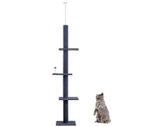 Floor-to-Ceiling Cat Tree Cat Climbing Tower with Sisal-Covered Scratching Posts Natural Cat Tree Activity Center for Kittens Cat Tower Furniture,A (B)