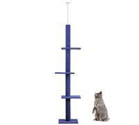Floor-to-Ceiling Cat Tree Cat Climbing Tower with Sisal-Covered Scratching Posts Natural Cat Tree Activity Center for Kittens Cat Tower Furniture,A (A)
