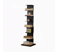 Floor-to-Ceiling Metal Vertical Bookshelves, Modern Floating Design - Space-saving Wall-mounted Storage Solution for Living Room, Bedroom, Office