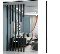 Floor to Ceiling Room Divider, 5/8 Pcs Metal Separation Column Freestanding Wall Partition Screen for Hallway Kitchen Apartment Studio Entrance(5pcs-A,210cm/83in/6.9ft)