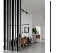 Floor to Ceiling Room Divider - Solid Wood Screen Partition Post, Modern Luxury Living Room Column Bedroom Wall Vertical Bar Room Dividers, Easy to install ( Color : Black 1Pc , Size : 75cm/29.5in/2.4