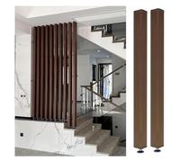 Floor to Ceiling Slat Room Dividers, Privacy Screens Partition Post, for Teahouse Coffee Shop Hotel Stud, No Drill Installation no Damage to The Wall(8 Root,110cm/43.3in/3.60ft)