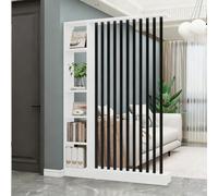 Floor to Ceiling Wall Partitions Screens Room Dividers with Storage Shelves, Strong Load-Bearing Easy to Clean for Entrance Living Room Study