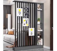 Floor to Ceiling Wall Partitions Screens Room Dividers with Storage Shelves, Strong Load-Bearing Easy to Clean for Entrance Living Room Study