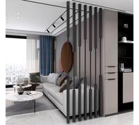 Floor to Ceiling Wall Post Partitions Screens， Freestanding Room Divider Floor-To-Ceiling Adjustable Home Office Screen 150-300cm(B-7pcs,160cm(62.99in))