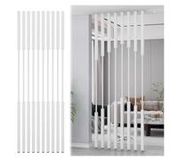 Floor to Ceiling Wall Post Partitions Screens， Metal Partition Posts 10 Pcs Multiple Sizes Room Divider(Height 39in/(99.1cm))