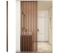 Floor-to-Ceiling Wooden Room Divider, 200cm/78.7in Office Partition Screen for Staircases, Lofts, and Porches - Stylish 1pc Wood Panel Separator