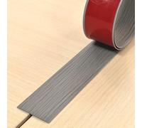 Floor Transition Strip 1M x 5cm Peel and Stick Doorway Threshold Cover Self Adhesive Flooring Transition Laminate (Grey Wood)