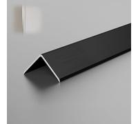 Floor Transition Strip Aluminum, 3 pcs Wall Corner Protector 1 m Floor Edging Trim Strip Stair Edge Protector for Laminate Floor/Vinyl/Tile(Brushed Black,T 15mmX1m)