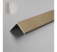 Floor Transition Strip Aluminum, 3 pcs Wall Corner Protector 1 m Floor Edging Trim Strip Stair Edge Protector for Laminate Floor/Vinyl/Tile(Brushed Bronze,10 mmx1 m)