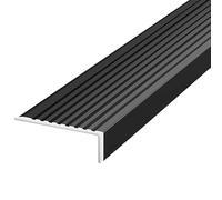 Floor Transition Strip-Aluminum, Bridge The Height Between 4-25mm, Suitable For Doorways Threshold Ramp Tile Laminate,Threshold Ramp(0.8m, Black)(7.5cm/2.95in)