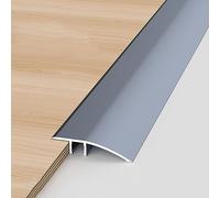 Floor Transition Strip - Aluminum Self-Adhesive Extra Wide Carpet Trim for Uneven Parquet Floors and Surfaces