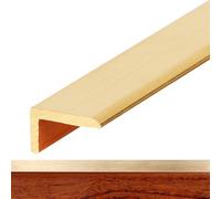 Floor Transition Strip, Brushed Brass Stair Edging Protector Cover, Step Nosing Strip for Tile and Concrete Floors, Indoor and Outdoor Staircases