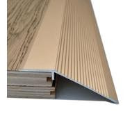 Floor Transition Strip - Cuttable Ramp for Carpet, Wood, and Tile - Seam Binder Entry Solution for Height Differences