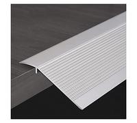 Floor Transition Strip Floor Divider Strip, Inch Wide Modern Metal Tile Threshold Reducer,Carpet Threshold Transition Strip Room Entry Joint Cover for Wood,Vinyl Flooring ( Color : Silver , Size : Len