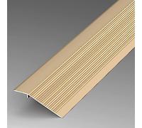 Floor Transition Strip Floor Divider Strip,Metal Door Floor Transition Strip,10cm Wide Wooden Threshold to Tile Aluminum Edge with Non-Slip Surface,Ramp Reducer for Indoor and Outdoor(Color: