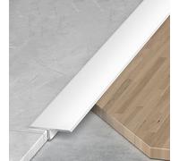 Floor Transition Strip for Doorways, Aluminum Floor Divider, Threshold Strip Metal T Molding Edge Trim Strip for Laminate Wood Tile Vinyl, Joining Flooring Gaps(White,30 mmx0.9 m)