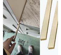 Floor Transition Strip for Tile to Plank, Decorative Threshold Cover, Thickened Divider for Laminate Flooring