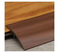 Floor Transition Strip For Vinyl Interior, Wood Grain Design Threshold Ramps, For Carpet To Tile/Uneven Floors/Laminate Edge Trim(Dark brown)