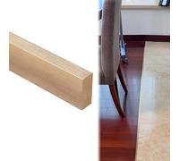Floor Transition Strip for Wood to Tile, Flat Metal Threshold Edge Trim, Decorative Solid Seam Cover for Joining Floor Gaps