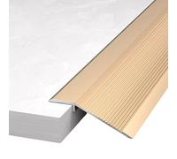 Floor Transition Strip Golden - Metal Doorway Threshold Edge Trim Strips for Threshold Height 1-4cm, Carpet Wood Tile Vinyl Flooring Laminate Transition Cover(95cm/37.4 in)
