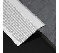 Floor Transition Strip, Metal Threshold Ramp Wood To Tile Edge Trim Strip Height 20mm 40mm Non Slip Doorway Flooring Reducer, Easy To Install ( Color : Length 90cm (3ft) , Size : Height 40mm (1 3/5in)