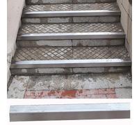 Floor Transition Strip Outdoor Stair Edging Trim for Staircase Steps, Metal Stair Nosing Protector with Non-silp Surface, L-Shaped Step Tread Guard/Floor Transition Strip(W40xH20mm)