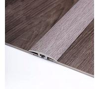 Floor Transition Strip Self Adhesive, 36 39 " T Molding Wide 1.6 Inch Carpet to Tile Metal Edge Trim with Wood Grain Surface, Doorway Thresholds Reducer for Flat Lam,C 6pc-W 40mm - L 92cm/36in