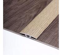 Floor Transition Strip Self Adhesive, 36 39 " T Molding Wide 1.6 Inch Carpet to Tile Metal Edge Trim with Wood Grain Surface, Doorway Thresholds Reducer for Flat Lam,A 6pc-W 40mm - L 99cm/39in