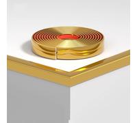 Floor Transition Strip Self-adhesive Edge Trim Gap Threshold Inside Corner Trim Edge Finishing Strip PVC Corner Guard(C,W-15MM)