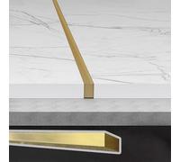 Floor Transition Strip Solid Brass Threshold Transitions Cover Floors to Tile, 1m Flat Floor Joining Bar & Flooring Gap Strip, Transition Edge Trim Strips for Wall Decoration(5x8mm)