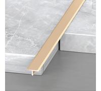 Floor Transition Strip, T Molding Floor Divider, Aluminum Cover Strips for Joining Floor Gaps, Carpet, Threshold, and Tiles