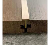 Floor Transition Strip T Molding Transitions Cover for Wooden Floor Gaps, Outdoor Threshold Divider Trim Metal Brass, Home Decor Transition Gap Bar for Concrete Steps(8x11.5mm)