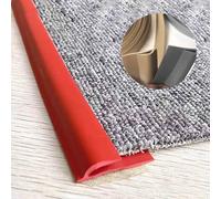 Floor Transition Strip Vinyl Carpet Edge Trim Strip，Connection Carpets & Floor Transition Strips, Interior Carpet Edge Seam Cover, Temporary Flooring Over Carpet(Red,300cm(10ft))