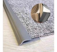 Floor Transition Strip Vinyl Carpet Edge Trim Strip，Connection Carpets & Floor Transition Strips, Interior Carpet Edge Seam Cover, Temporary Flooring Over Carpet(Gray,300cm(10ft))